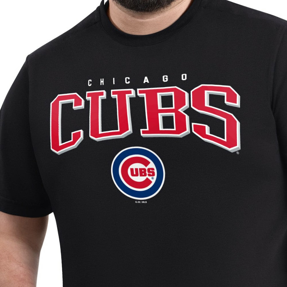 Chicago Cubs G-III Sports by Carl Banks Adaptive Classic Team Spirit T-Shirt Black