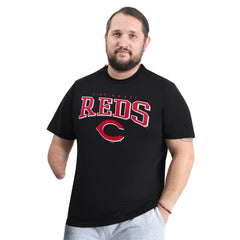 Cincinnati Reds G-III Sports by Carl Banks Adaptive Classic Team Spirit T-Shirt Black