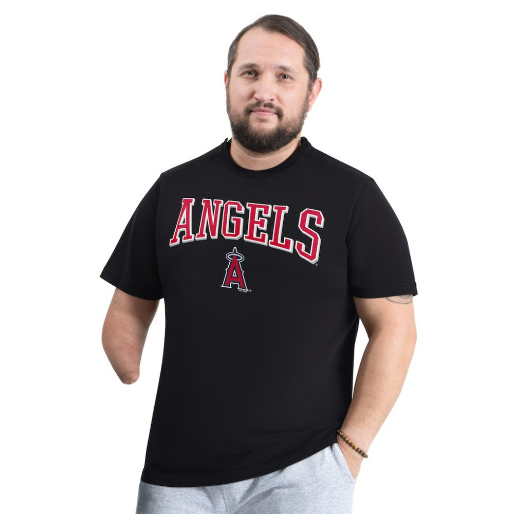 Los Angeles Angels G-III Sports by Carl Banks Adaptive Classic Team Spirit T-Shirt Black