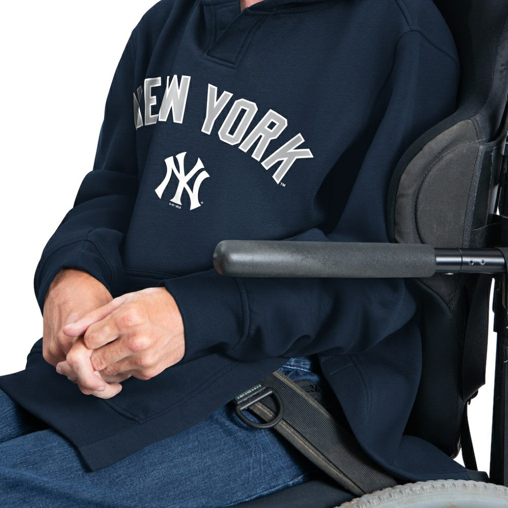 New York Yankees G-III Sports by Carl Banks Adaptive Lockup Fleece Hoodie Navy