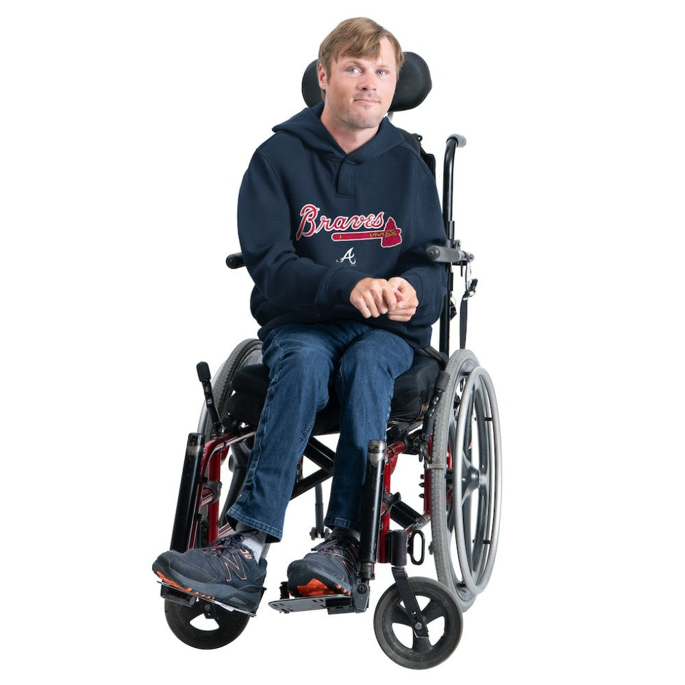 Atlanta Braves G-III Sports by Carl Banks Adaptive Lockup Fleece Hoodie Navy