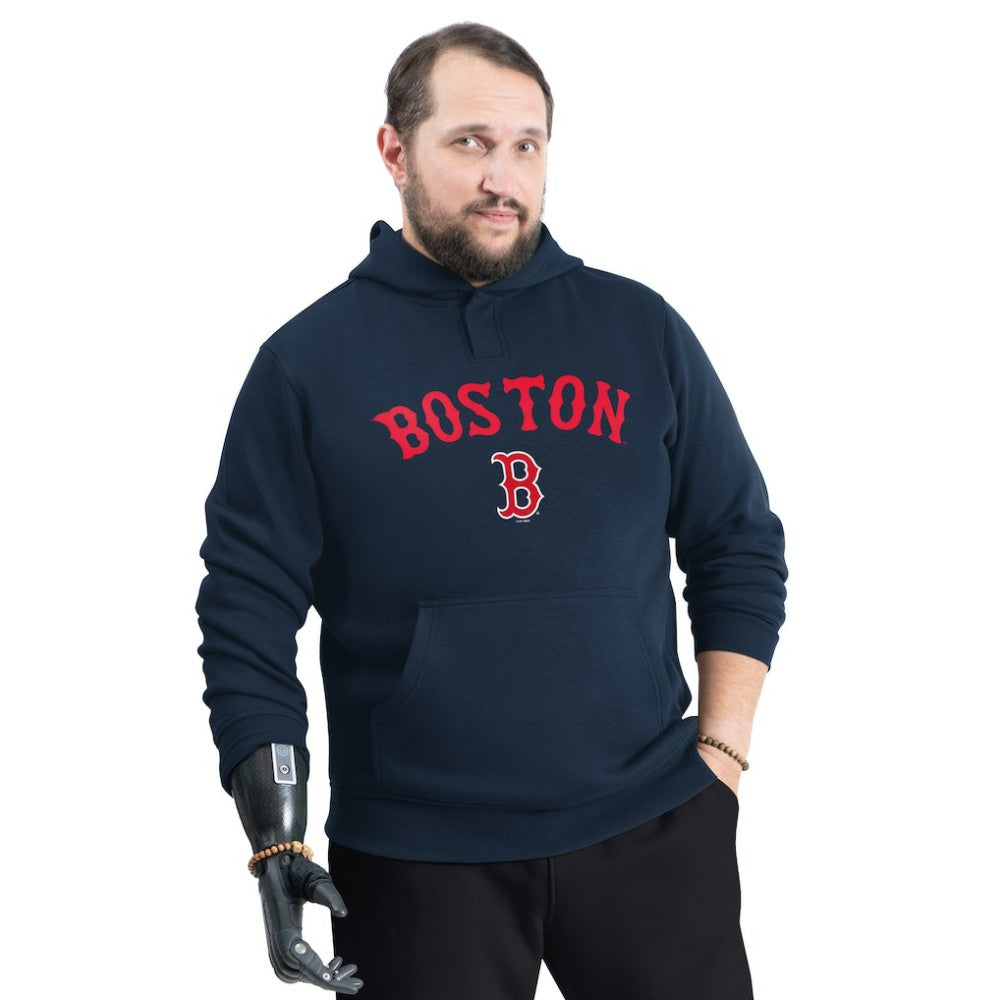 Boston Red Sox G-III Sports by Carl Banks Adaptive Lockup Fleece Hoodie Navy