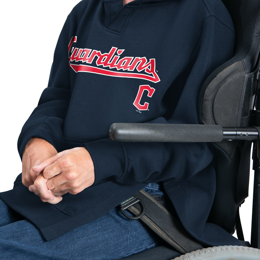 Cleveland Guardians G-III Sports by Carl Banks Adaptive Lockup Fleece Hoodie Navy