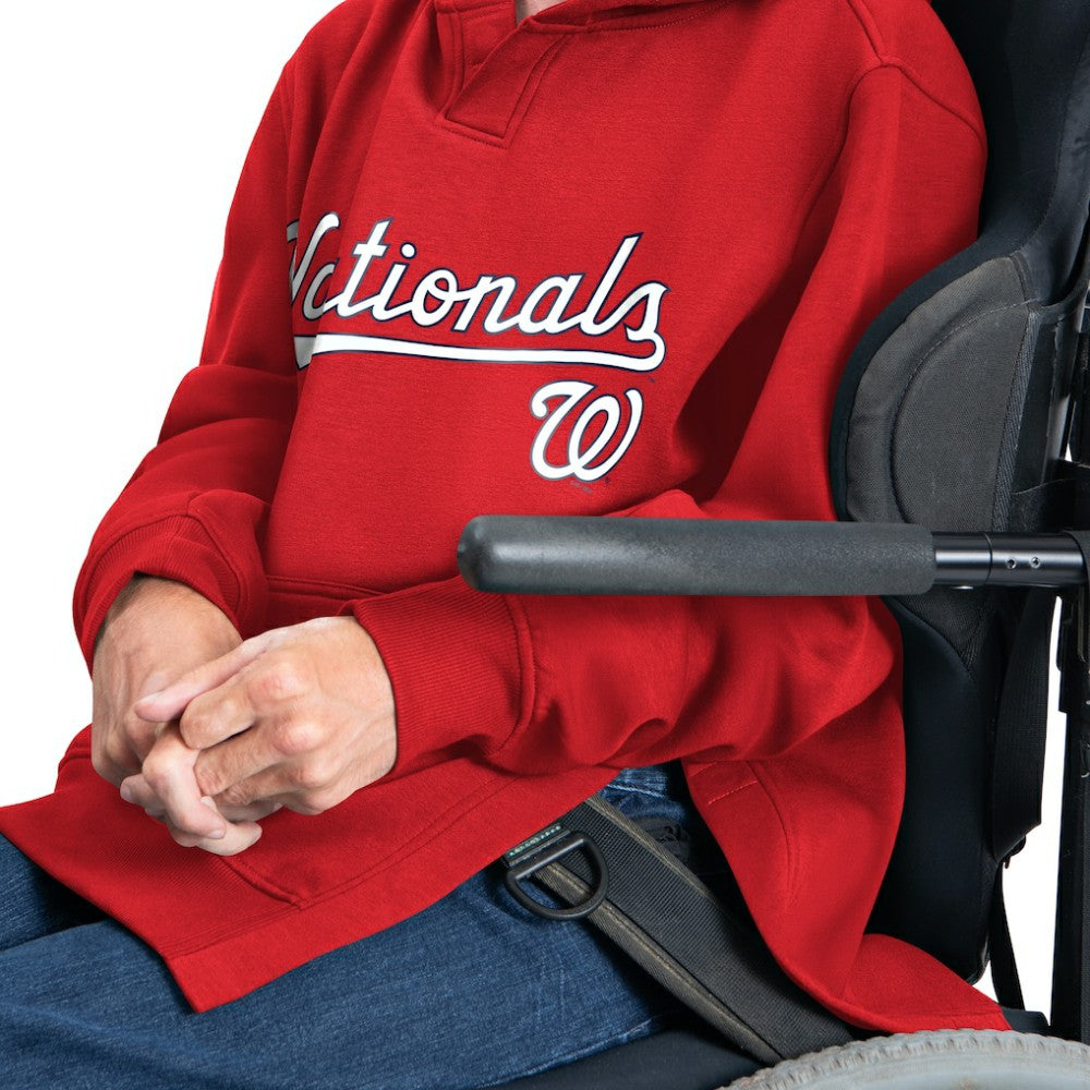 Washington Nationals G-III Sports by Carl Banks Adaptive Lockup Fleece Hoodie Red
