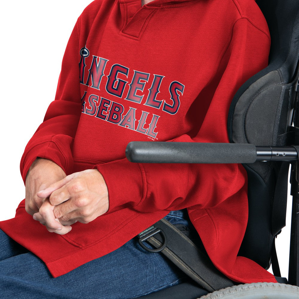 Los Angeles Angels G-III Sports by Carl Banks Adaptive Lockup Fleece Hoodie Red