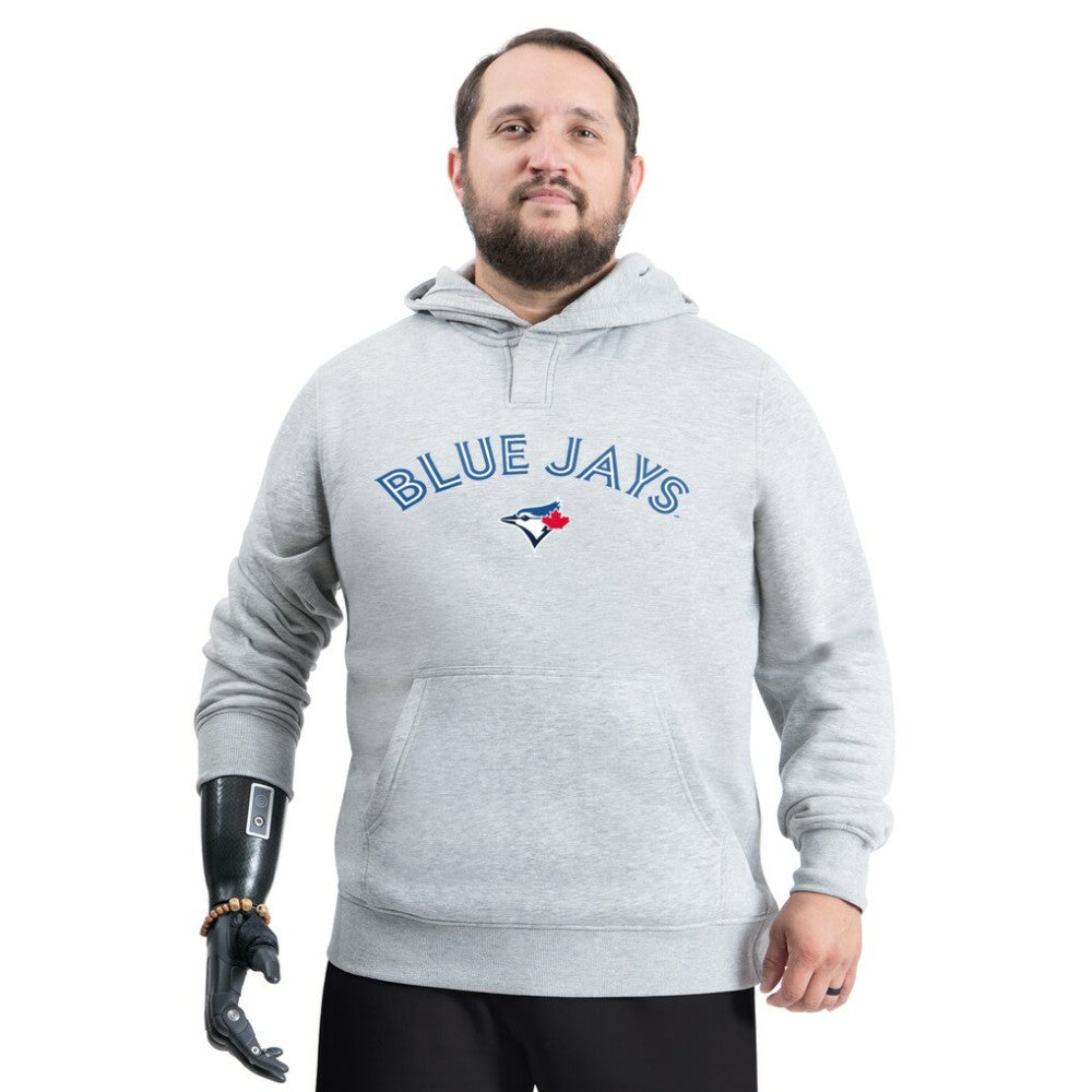 Toronto Blue Jays G-III Sports by Carl Banks Adaptive Lockup Fleece Hoodie Gray
