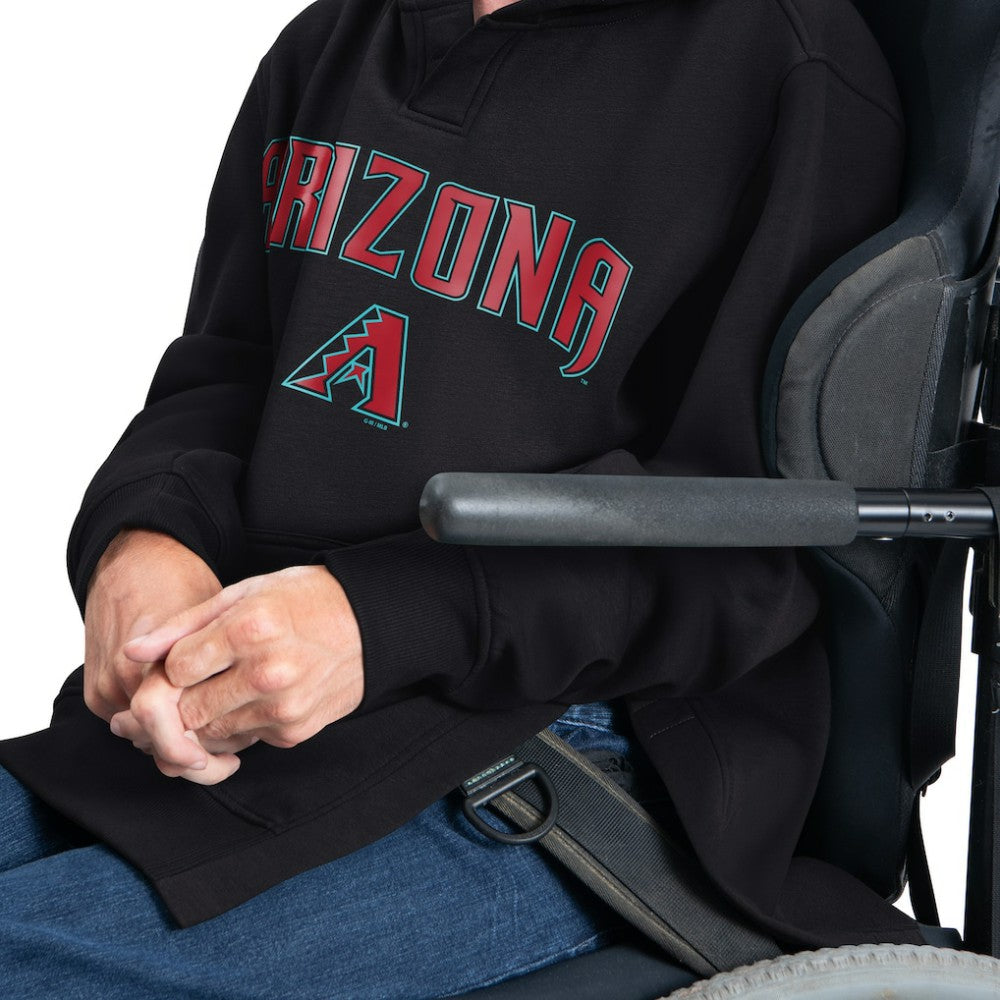 Arizona Diamondbacks G-III Sports by Carl Banks Adaptive Lockup Fleece Hoodie Black