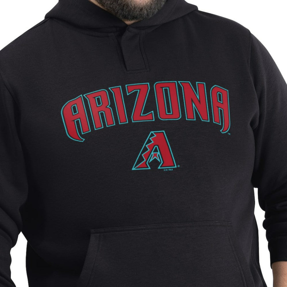 Arizona Diamondbacks G-III Sports by Carl Banks Adaptive Lockup Fleece Hoodie Black