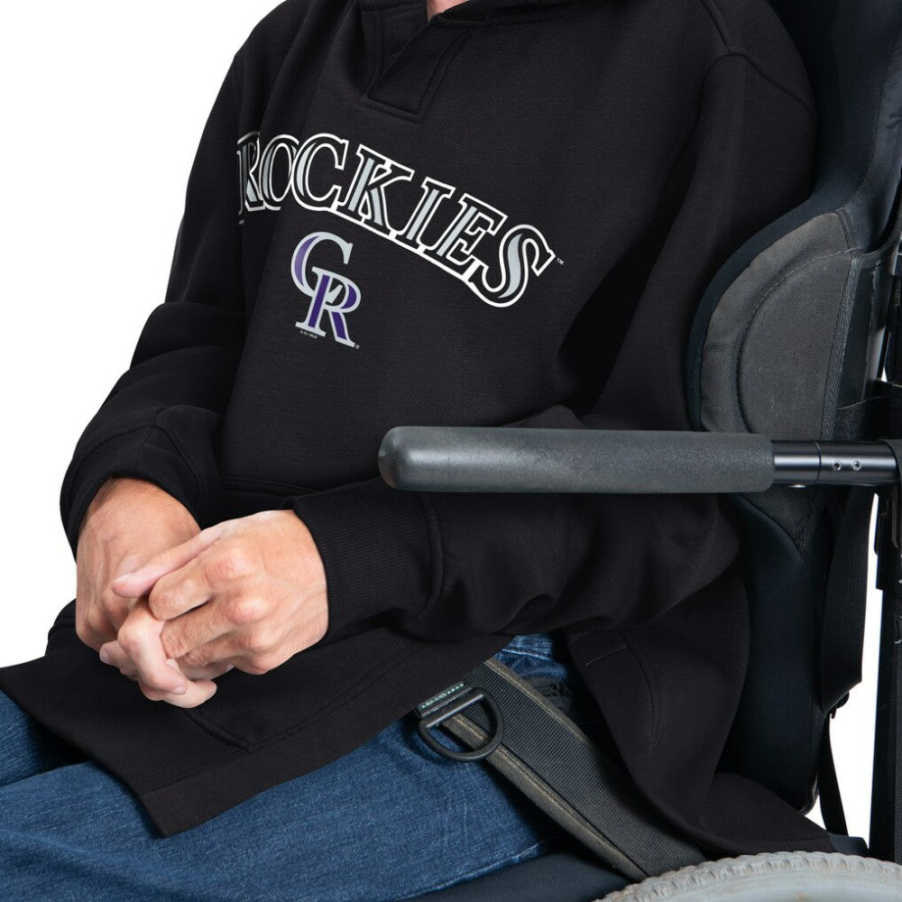 Colorado Rockies G-III Sports by Carl Banks Adaptive Lockup Fleece Hoodie Black