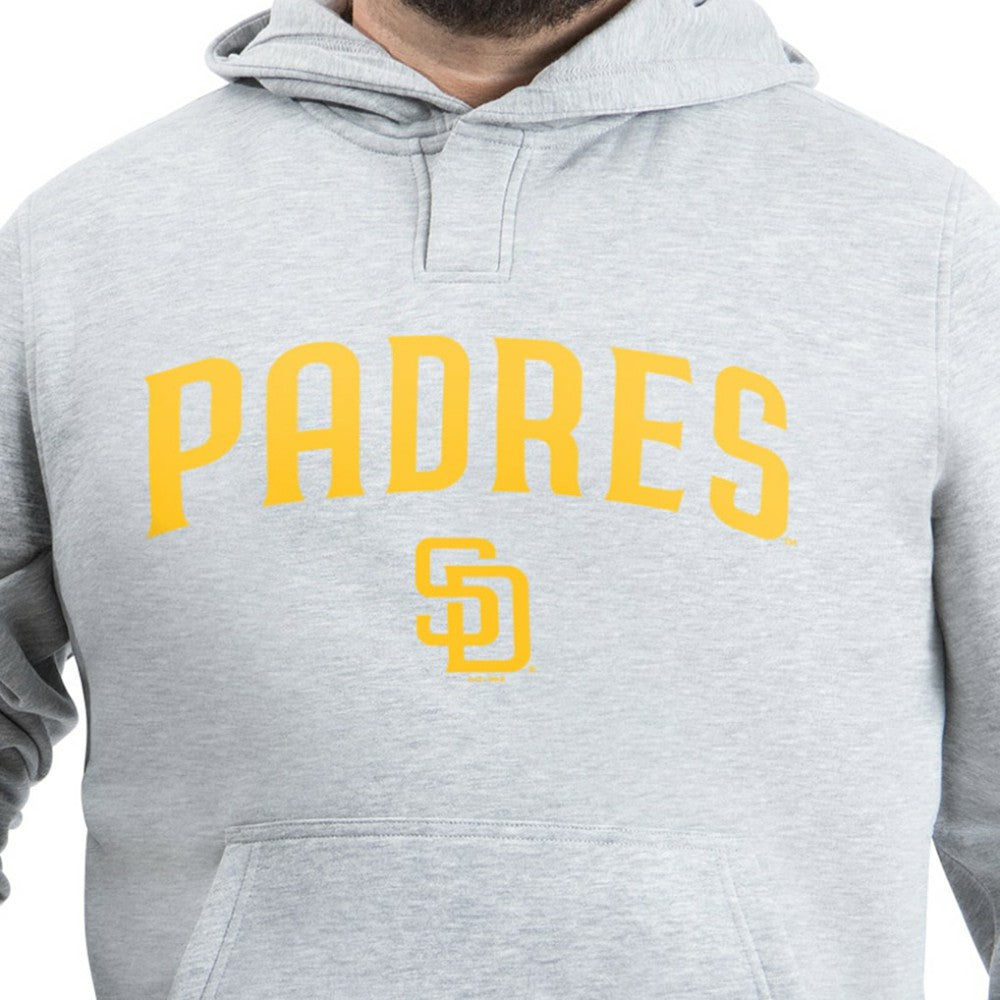 San Diego Padres G-III Sports by Carl Banks Adaptive Lockup Fleece Hoodie Gray