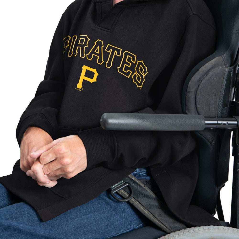 Pittsburgh Pirates G-III Sports by Carl Banks Adaptive Lockup Fleece Hoodie Black