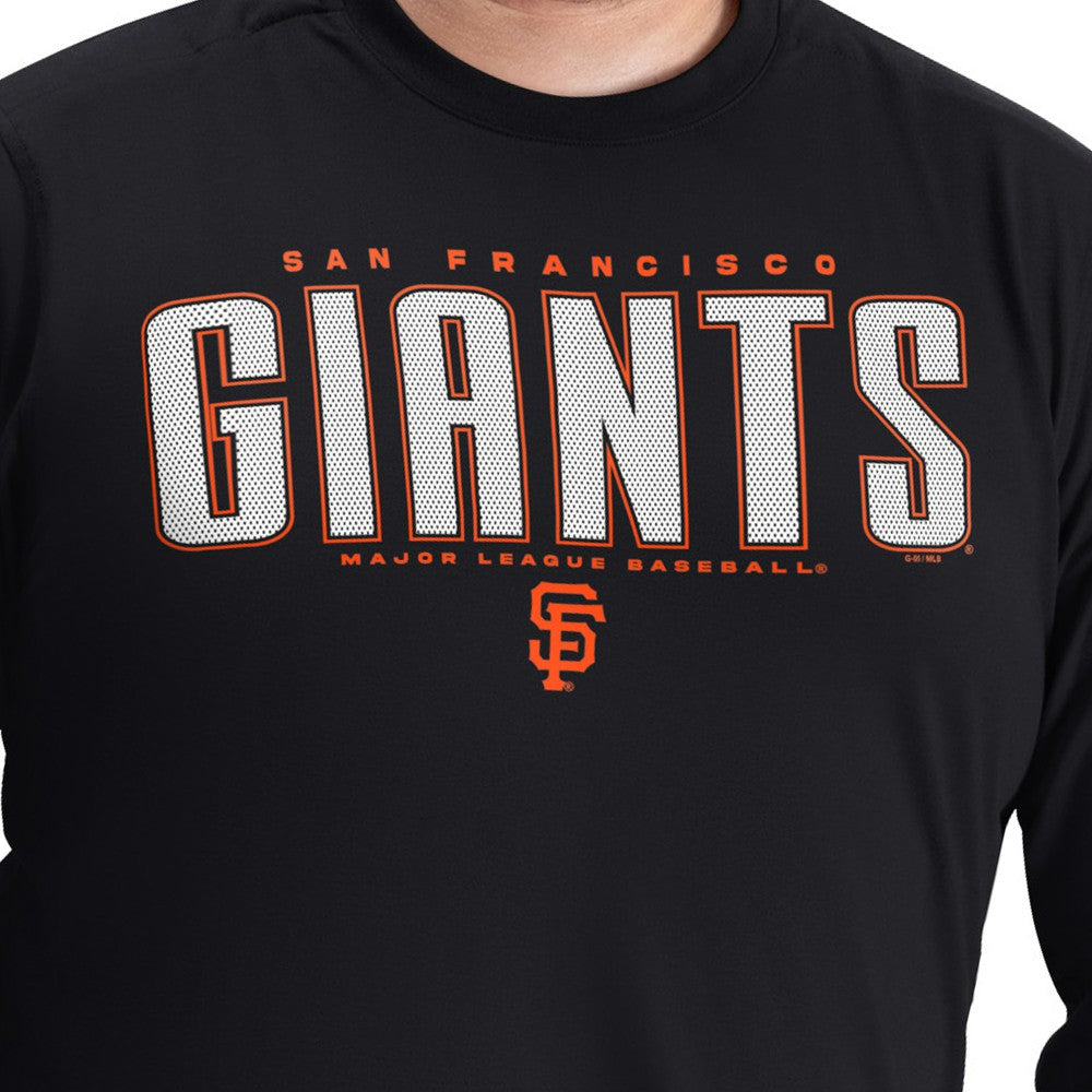 San Francisco Giants G-III Sports by Carl Banks Adaptive Long Sleeve T-Shirt Black