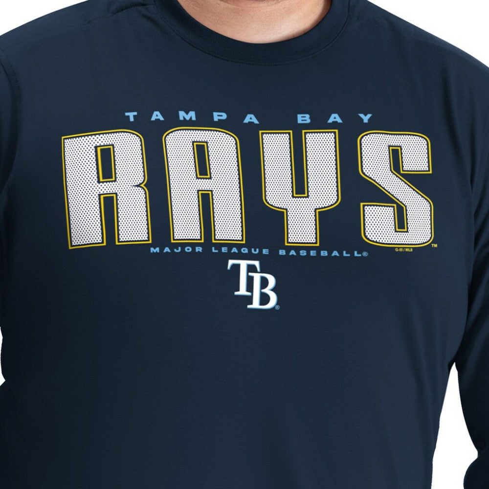 Tampa Bay Rays G-III Sports by Carl Banks Adaptive Long Sleeve T-Shirt Navy