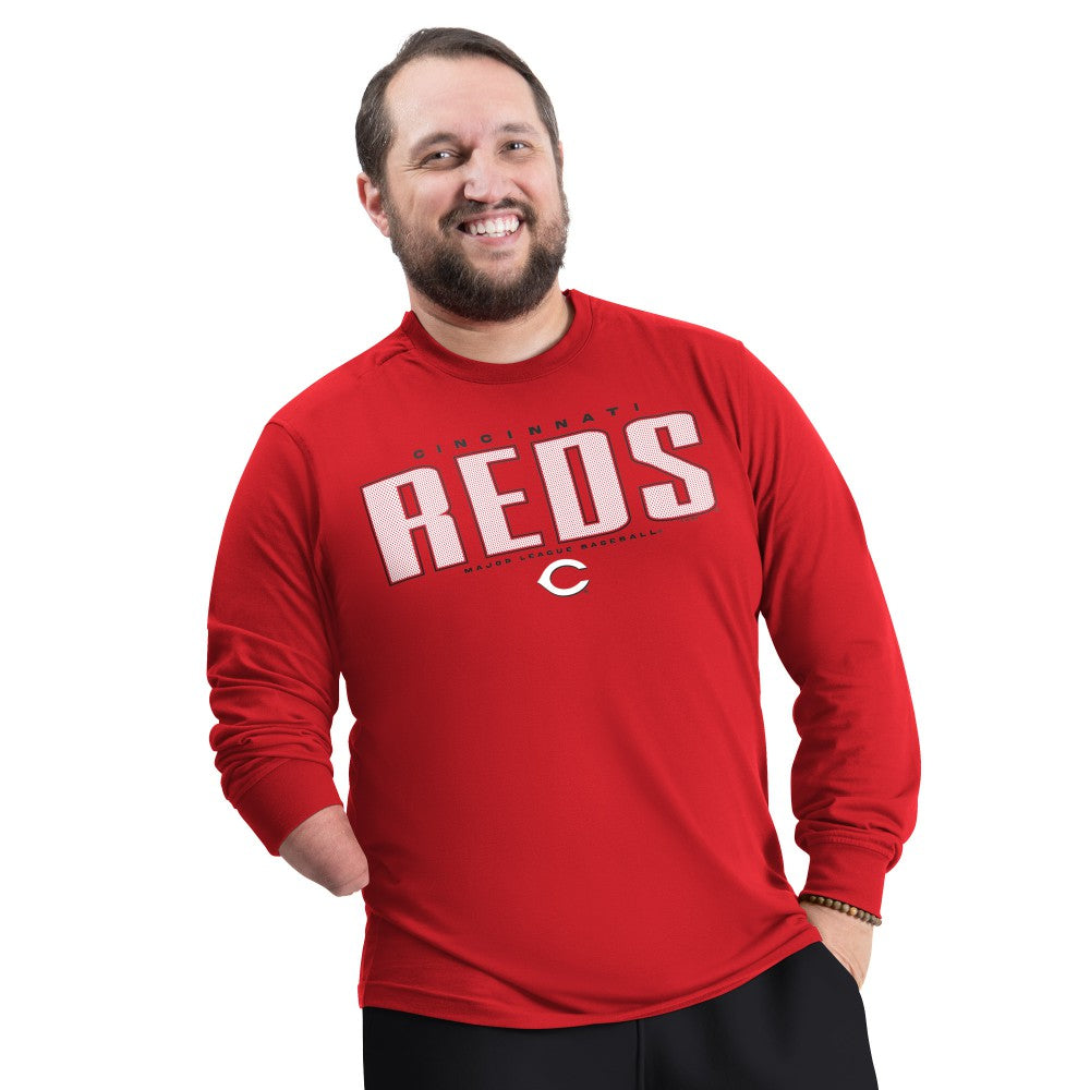 Cincinnati Reds G-III Sports by Carl Banks Adaptive Long Sleeve T-Shirt Red