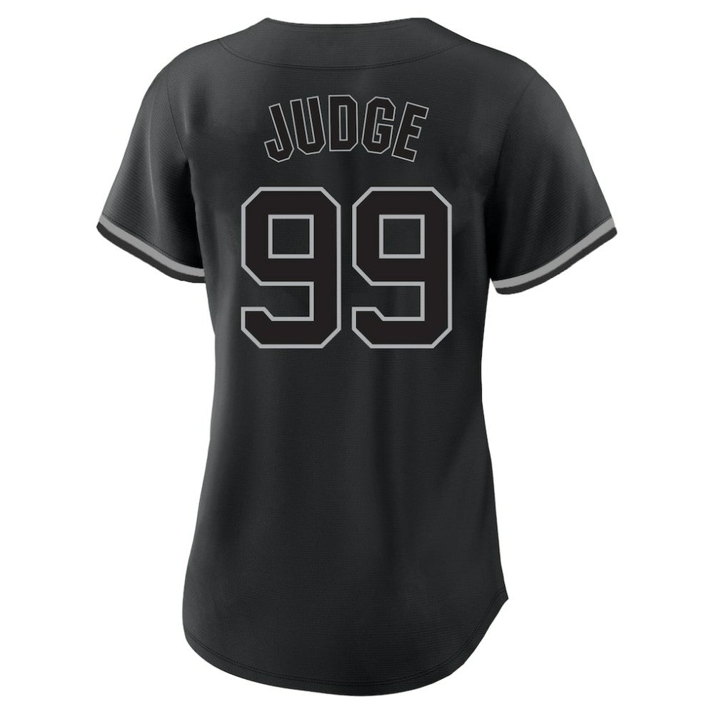 Aaron Judge New York Yankees Profile Women's Plus Size Player Name & Number Fashion Jersey Black