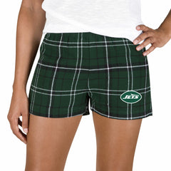 New York Jets Concepts Sport Women's Ultimate Flannel Shorts - Green/Black cheap