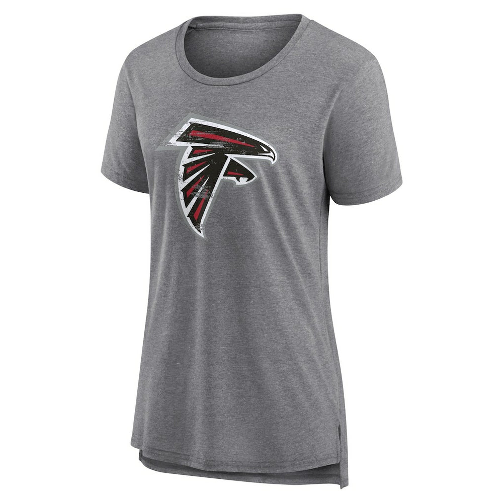 Atlanta Falcons Women's Heritage Custom Name & Number Tri-Blend T-Shirt - Gray discount