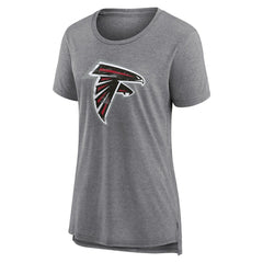Atlanta Falcons Women's Heritage Custom Name & Number Tri-Blend T-Shirt - Gray discount