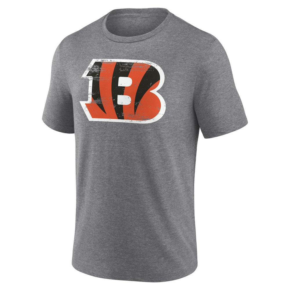 Cincinnati Bengals Heritage Custom Name & Number Tri-Blend T-Shirt - Gray cheap