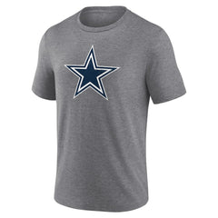 Dallas Cowboys Heritage Custom Name & Number Tri-Blend T-Shirt - Gray for sale