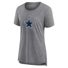 Dallas Cowboys Women's Heritage Custom Name & Number Tri-Blend T-Shirt - Gray outlet