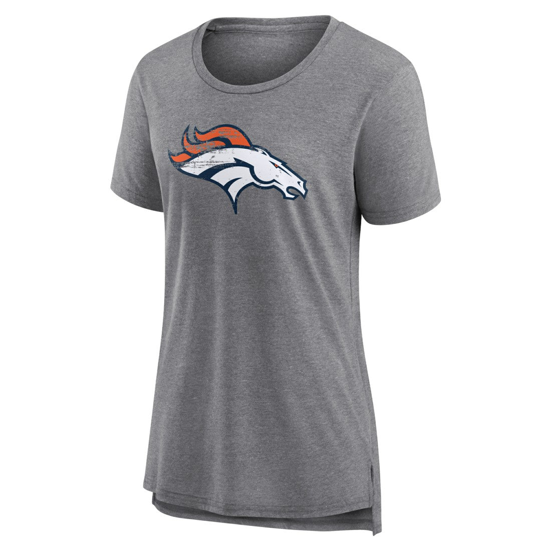 Denver Broncos Women's Heritage Custom Name & Number Tri-Blend T-Shirt - Gray cheap