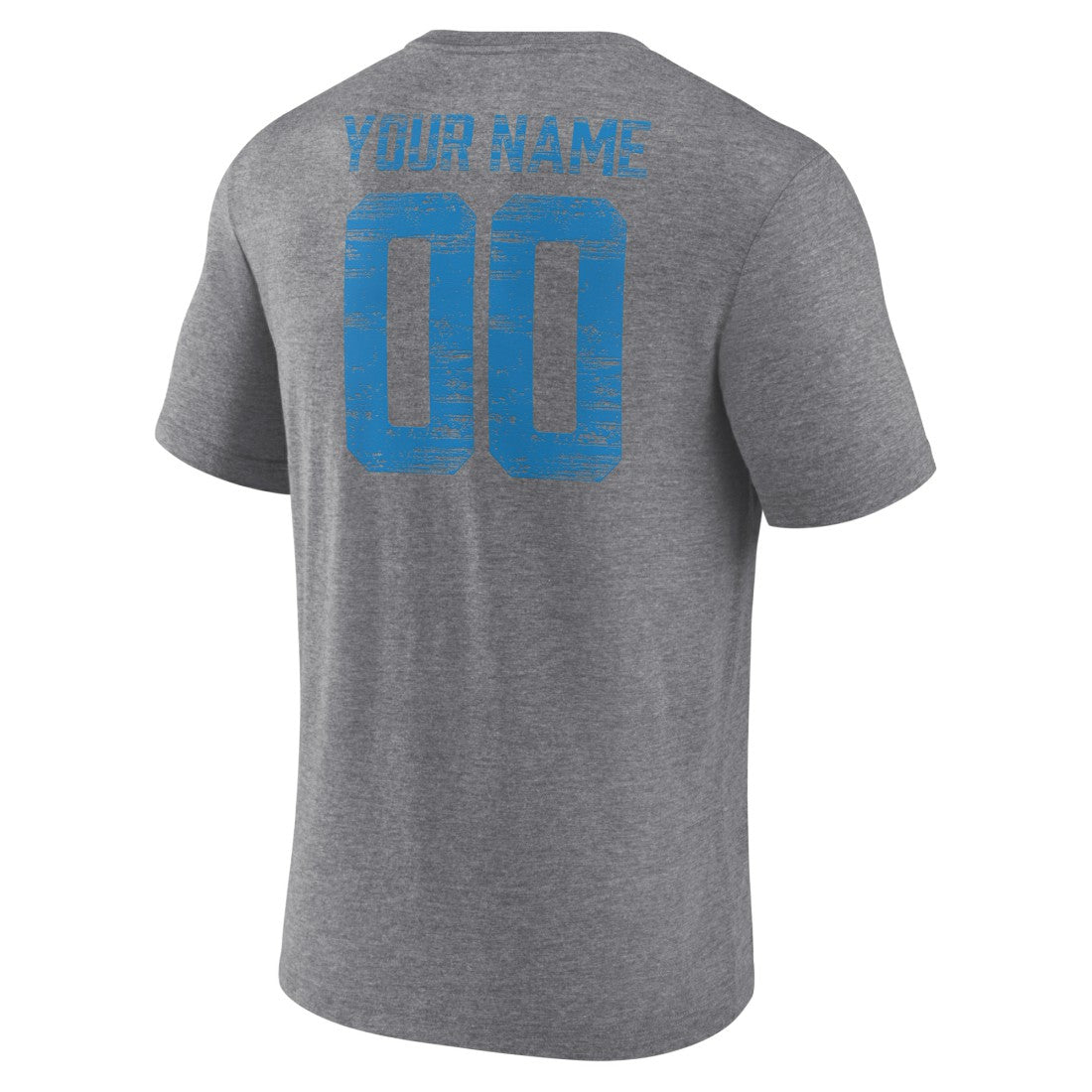 Detroit Lions Heritage Custom Name & Number Tri-Blend T-Shirt - Gray on sale