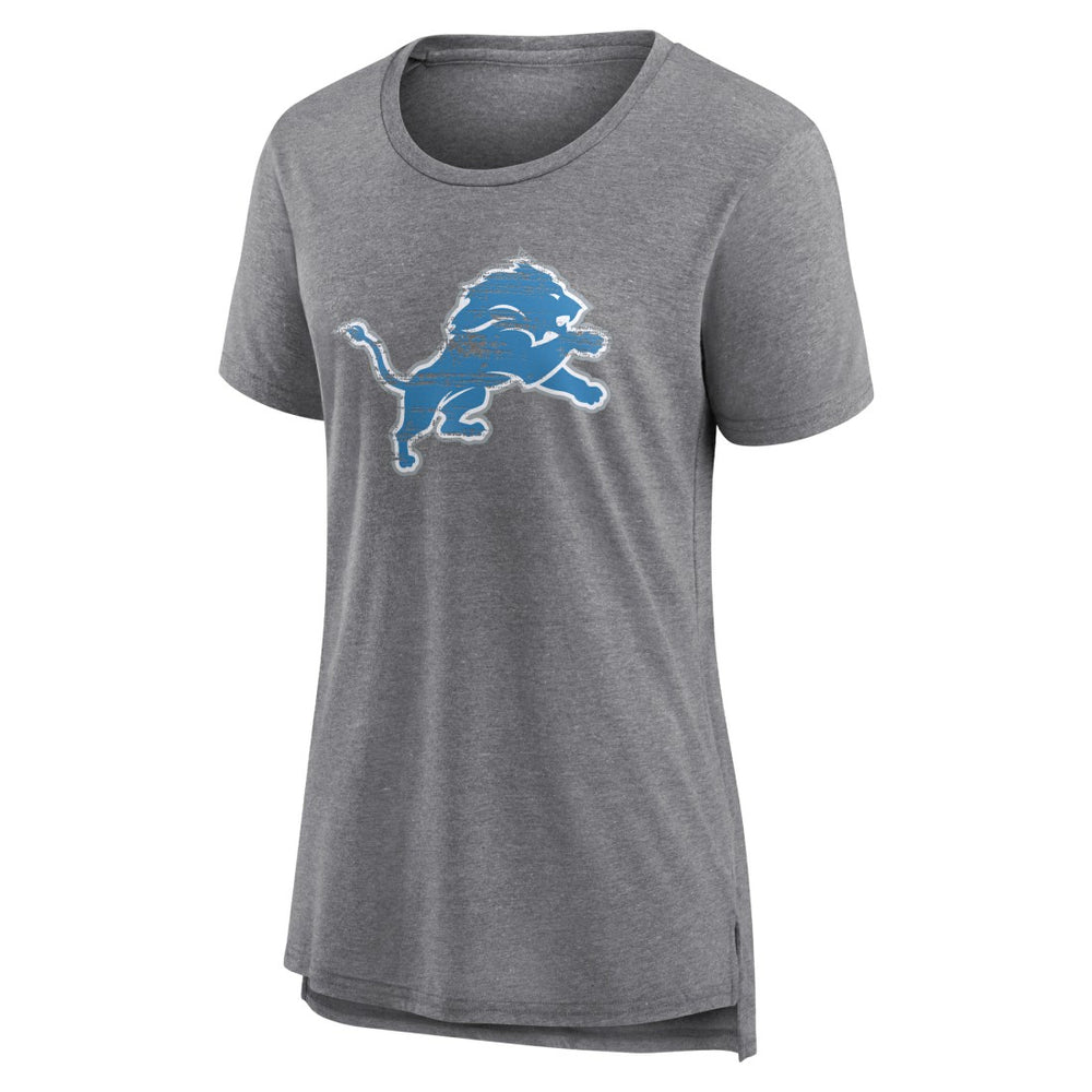 Detroit Lions Women's Heritage Custom Name & Number Tri-Blend T-Shirt - Gray online
