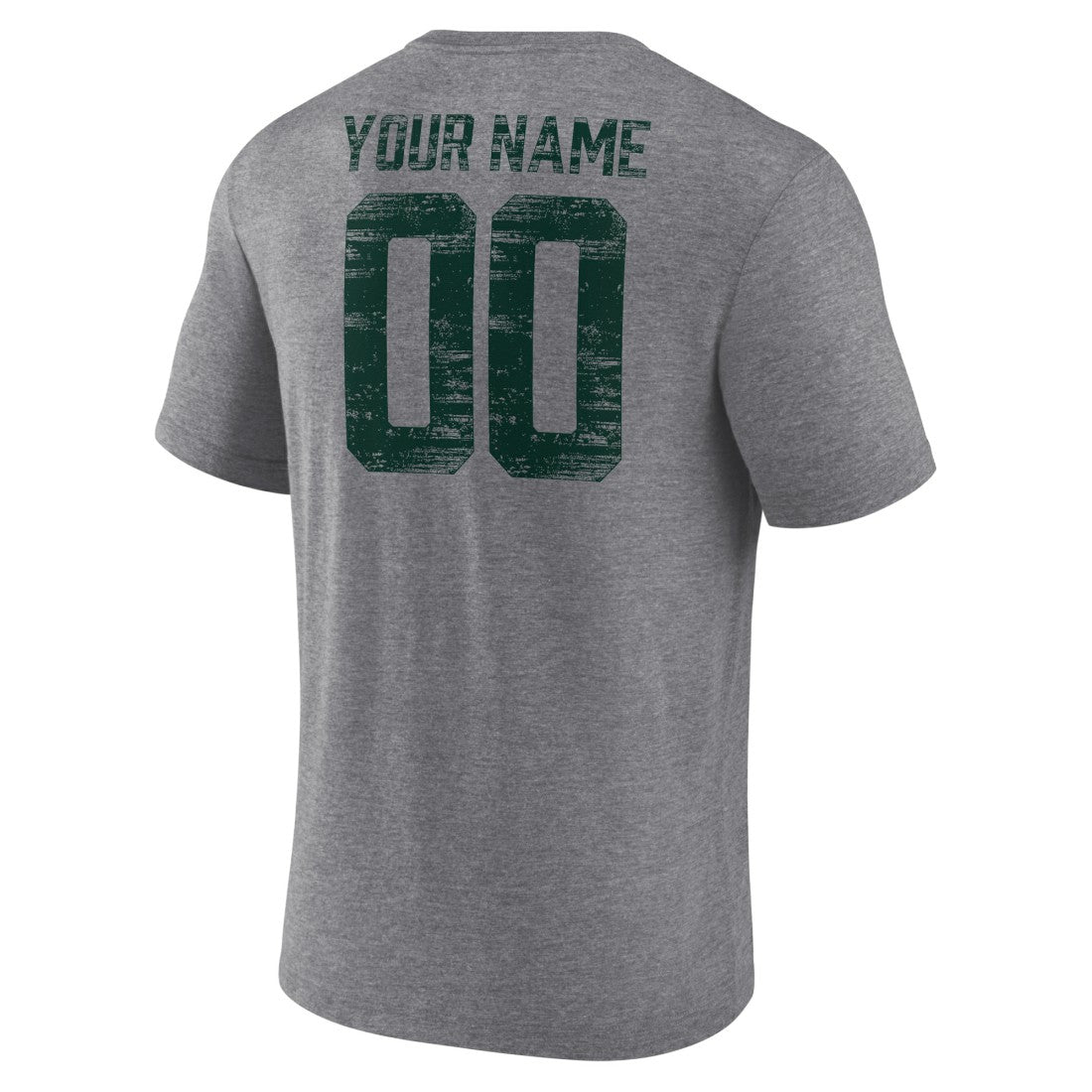 Green Bay Packers Heritage Custom Name & Number Tri-Blend T-Shirt - Gray cheap