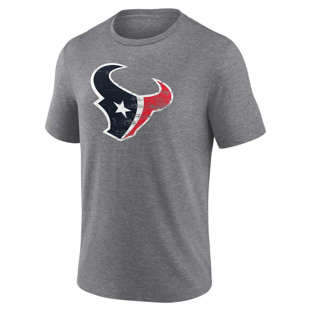 Houston Texans Heritage Custom Name & Number Tri-Blend T-Shirt - Gray for sale