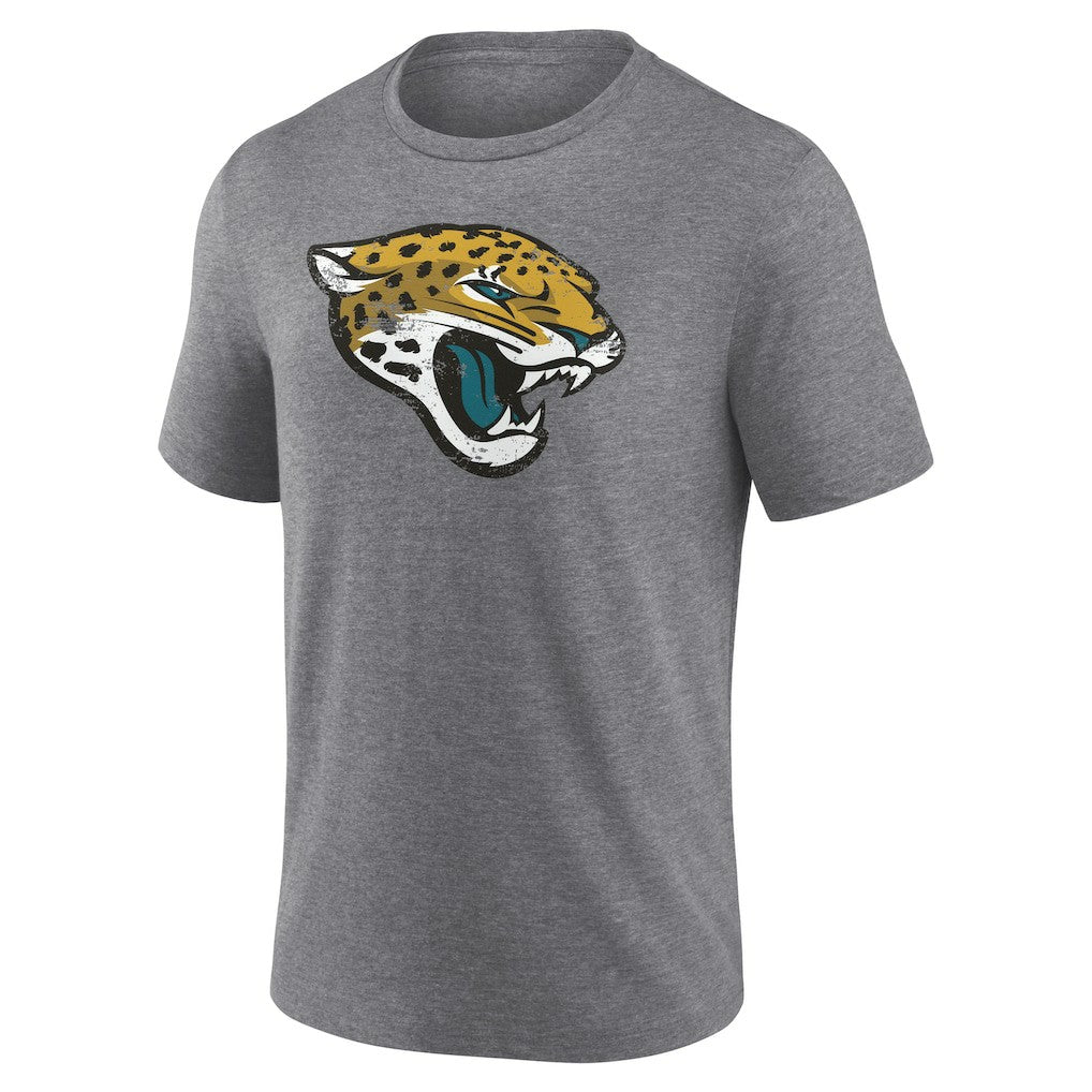 Jacksonville Jaguars Heritage Custom Name & Number Tri-Blend T-Shirt - Gray online