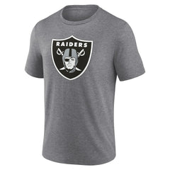 Las Vegas Raiders Heritage Custom Name & Number Tri-Blend T-Shirt - Gray for sale