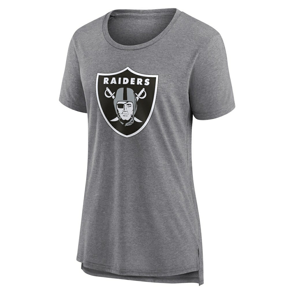 Las Vegas Raiders Women's Heritage Custom Name & Number Tri-Blend T-Shirt - Gray online