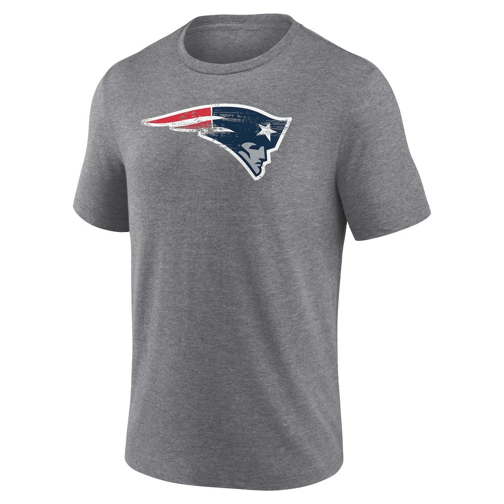 New England Patriots Heritage Custom Name & Number Tri-Blend T-Shirt - Gray cheap