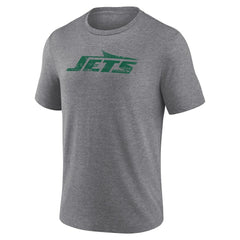 New York Jets Heritage Custom Name & Number Tri-Blend T-Shirt - Gray for sale
