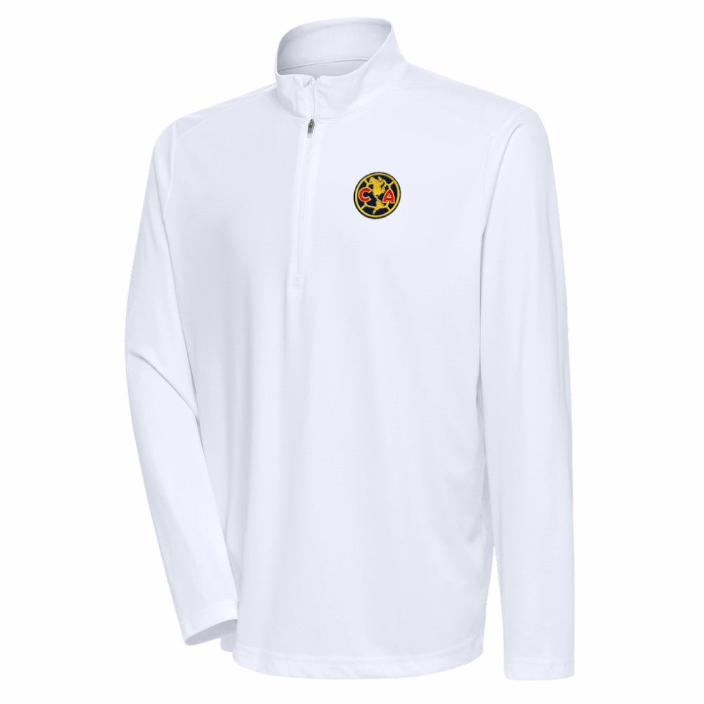 Club America Antigua Statement Quarter-Zip Pullover - White cheap