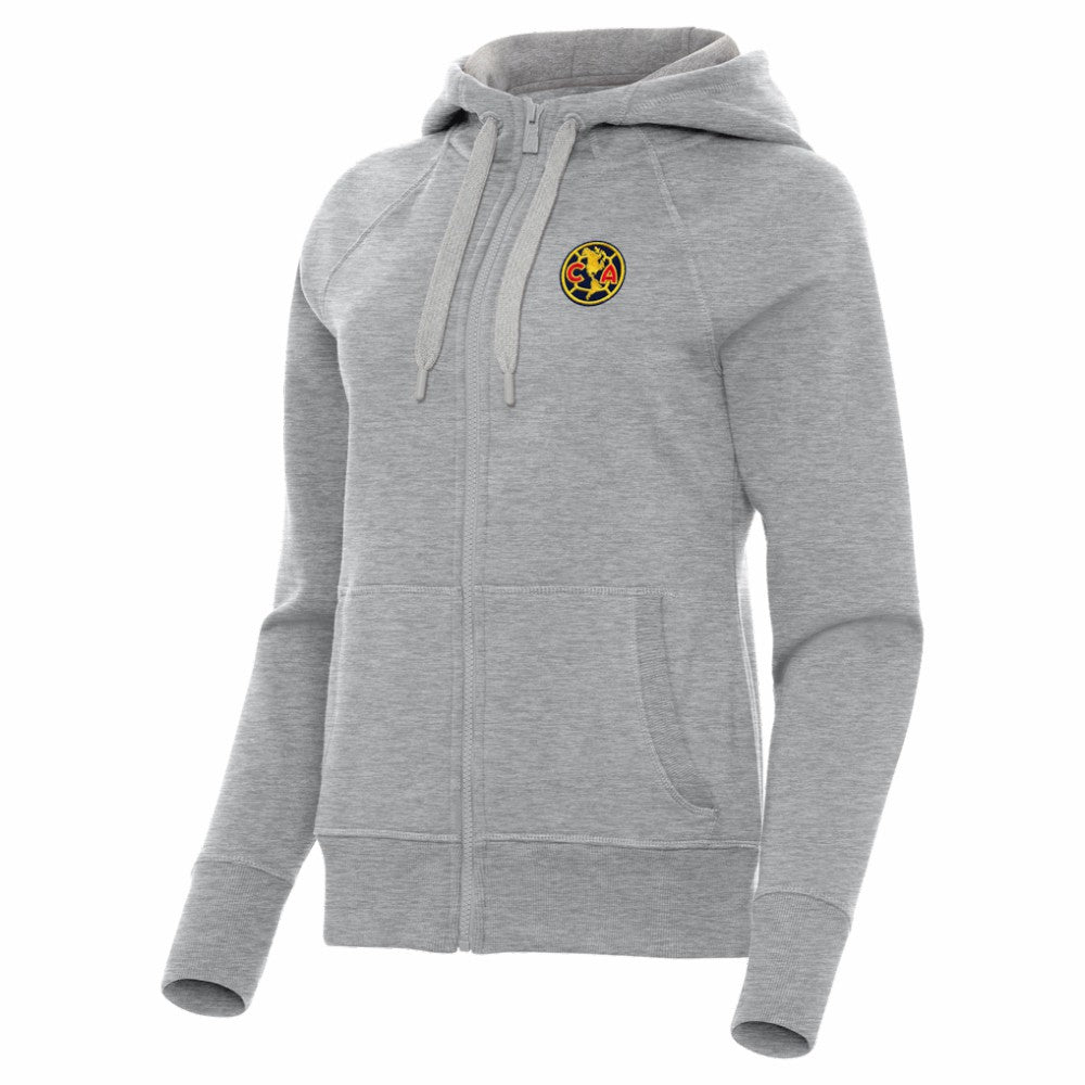 Club America Antigua Women's Takeover Full-Zip Hoodie - Heather Gray cheap