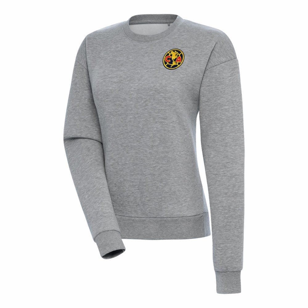 Club America Antigua Women's Takeover Pullover Sweatshirt - Heather Gray cheap