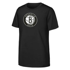Brooklyn Nets Outerstuff Youth Primary Logo T-Shirt - Black sale