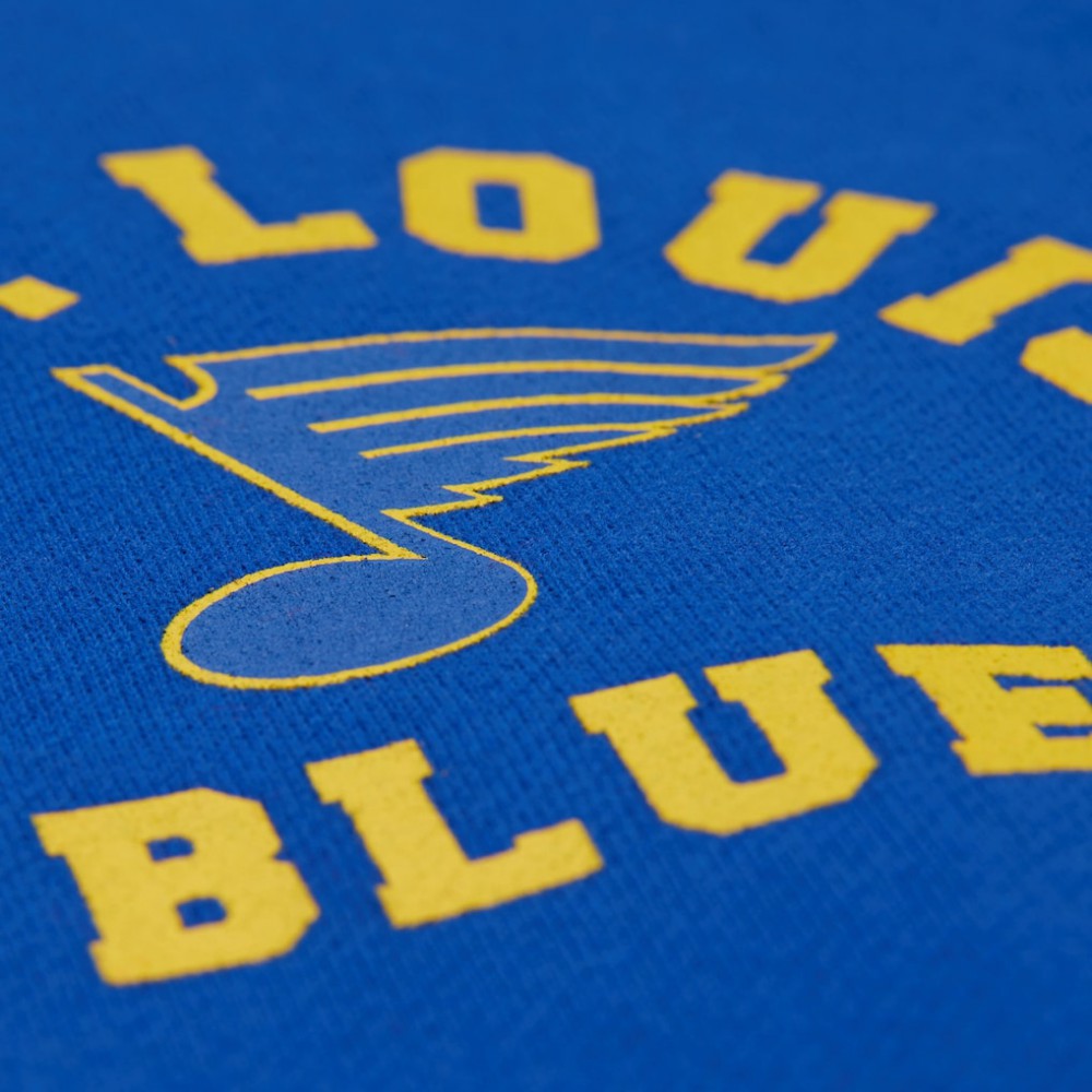 St. Louis Blues Mitchell & Ness Women's Vintage Crewneck Sweatshirt - Blue Sweatshirts