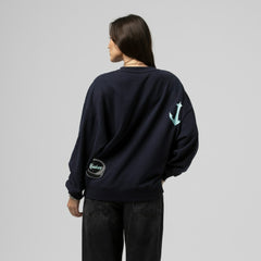 Seattle Kraken Mitchell & Ness Women's Vintage Crewneck Sweatshirt - Deep Sea Blue Sweatshirts