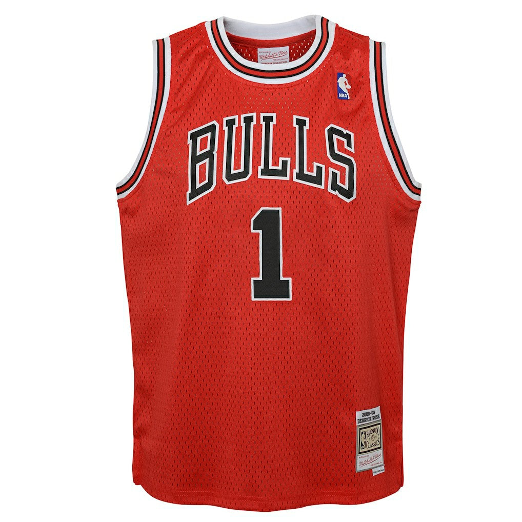Derrick Rose Chicago Bulls Youth 2008/09 Hardwood Classics Swingman Jersey sale - Red discount