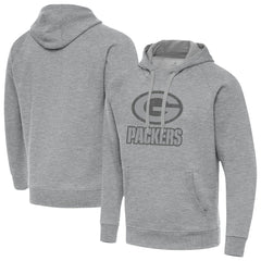 Green Bay Packers Antigua Victory Hoodie - Heather Gray on sale