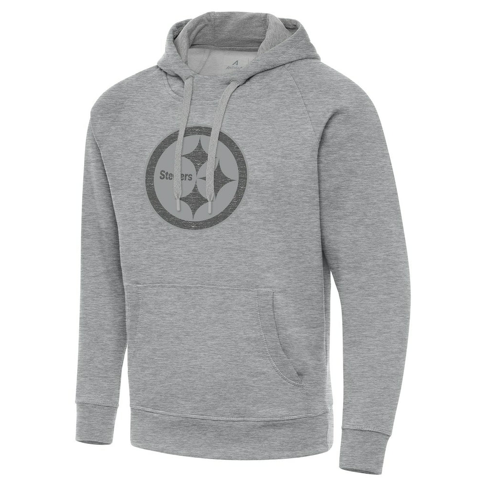 Pittsburgh Steelers Antigua Victory Hoodie - Heather Gray for sale