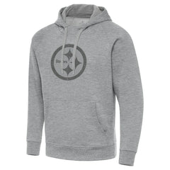 Pittsburgh Steelers Antigua Victory Hoodie - Heather Gray for sale