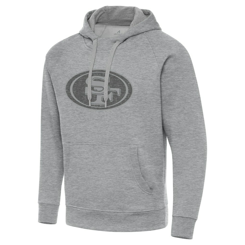 San Francisco 49ers Antigua Victory Hoodie - Heather Gray for sale