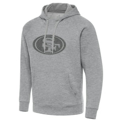 San Francisco 49ers Antigua Victory Hoodie - Heather Gray for sale