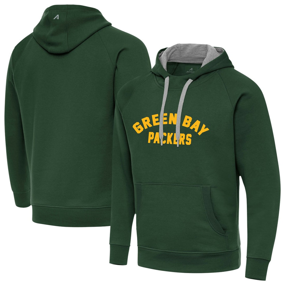 Green Bay Packers Antigua Victory Hoodie - Hunter Green sale