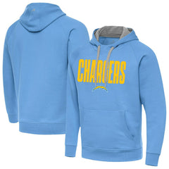Los Angeles Chargers Antigua Victory Hoodie - Powder Blue cheap