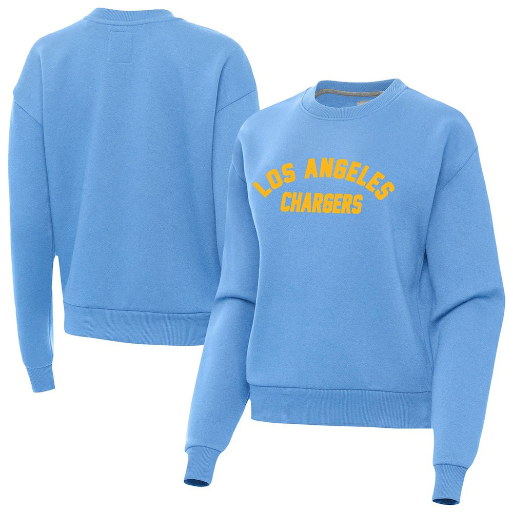 Los Angeles Chargers Antigua Women's Victory Sweatshirt - Powder Blue sale